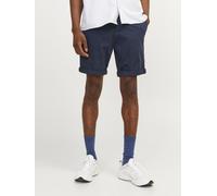 Chinoshorts JACK & JONES "JPSTBOWIE JJSHORT SA", Herren, Gr. M, N-Gr, blau (navy blazer), Web, Obermaterial: 98% Baumwolle, 2% Elasthan, unifarben, slim fit kniefrei, Hosen Chinoshorts (86447254-M) na