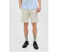 Jack & Jones Regular Fit Shorts mit Strukturmuster Modell 'FURY' in Hellgrau, Größe S