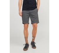 Chinoshorts JACK & JONES "JPSTFURY JJSHORTS ANA SN", Herren, Gr. XL, N-Gr, blau (faded denim), Web, Obermaterial: 98% Baumwolle, 2% Elasthan, unifarben, regular fit kniefrei, Hosen Chinoshorts, mit Ta