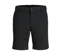 Chinoshorts JACK & JONES "JPSTJAIDEN KNOX JOGGER SHORTS C STYDSS25", Herren, Gr. XL, N-Gr, schwarz, Web, Obermaterial: 52% Polyester, 21% Nylon, 17% Viskose, 10% Elasthan, unifarben, loose fit, Hosen 