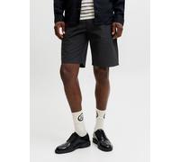Chinoshorts JACK & JONES "JPSTKARL DREW CHINO SHORTS MID", Herren, Gr. S, N-Gr, schwarz, Web, Obermaterial: 100% Baumwolle, unifarben, relaxed fit kniefrei, Hosen Chinoshorts, Baumwolle, locker geschn