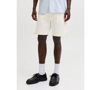 Chinoshorts JACK & JONES "JPSTRICK ALLEN ICON SHORTS SRT SN", Herren, Gr. S, N-Gr, jet stream, Web, Obermaterial: 97% Baumwolle, 3% Elasthan, regular fit normal, Hosen Chinoshorts (96420103-S) jet str