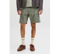 Chinoshorts JACK & JONES "JPSTTONY RAYE WORKER SHORT MID SN", Herren, Gr. S, N-Gr, vetiver, Web, Obermaterial: 100% Baumwolle, unifarben, kniefrei, Hosen Chinoshorts, Baumwolle, 5-Pocket Style (831730