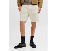 Chinoshorts JACK & JONES "JPSTTONY RAYE WORKER SHORT MID SN", Herren, Gr. XL, N-Gr, antique weiß, Web, Obermaterial: 100% Baumwolle, unifarben, kniefrei, Hosen Chinoshorts, Baumwolle, 5-Pocket Style (