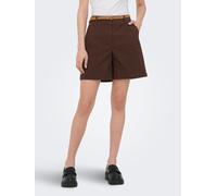 Chinoshorts JDY "JDYCHICAGO MW BERMUDA SHORTS WVN NOOS", Damen, Gr. S (36), N-Gr, chicory coffee, Web, Obermaterial: 98% Baumwolle, 2% Elasthan, unifarben, kniefrei, Hosen Chinoshorts (73991756-S) chi
