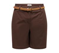 Chinoshorts JDY "JDYCHICAGO MW BERMUDA SHORTS WVN NOOS", Damen, Gr. S, N-Gr, chicory coffee, Web, Obermaterial: 98% Baumwolle, 2% Elasthan, unifarben, kniefrei, Hosen Chinoshorts (73991756-S) chicory