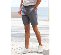 Chinoshorts JOHN DEVIN "regular-fit", Herren, Gr. 34, N-Gr, grau, Web, Obermaterial: 98% Baumwolle, 2% Elasthan, unifarben, regular fit kurz, Hosen Chinoshorts, Oxford Shorts aus elastischer Baumwolle