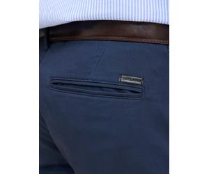 Chinoshorts "JPSTBOWIE JJSHORTS SOLID SN PLS", Herren, Gr. 48 (7XL), N-Gr, navy blazer, Web, Obermaterial: 98% Baumwolle, 2% Elasthan, JACK & JONES PLUSSIZE, unifarben, regular fit knielang, Hosen Chi