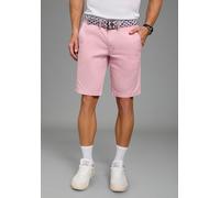 Chinoshorts KANGAROOS, Herren, Gr. 34, N-Gr, rosa, Web, Obermaterial: 98% Baumwolle, 2% Elasthan, kniefrei, Hosen Chinoshorts, gerade geschnitten, kniefrei, mit Gesäß- und Eingrifftaschen (66178652-34
