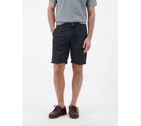 Chinoshorts LERROS, Herren, Gr. 40, U + N + S Gr, blau night, Web, Obermaterial: 74% Baumwolle, 24% Polyester, 2% sonstige Fasern, unifarben, knielang, Hosen Chinoshorts, mit Bindeband und Aufschlag a