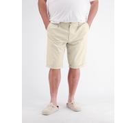 Chinoshorts LERROS "Kurze Chino aus Baumwollmix in großen Größen", Herren, Gr. 48, beige (bone weiß), 74% Baumwolle, 24% Polyester, 2% Elasthan, Hosen Chinoshorts (47685707-48) bone weiß