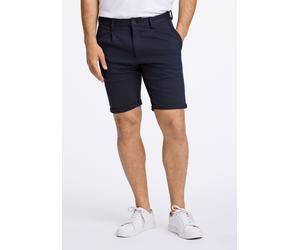 Chinoshorts LINDBERGH "Chino-Shorts Regular Fit", Herren, Gr. M, blau (navy mix), Obermaterial: 75% Polyester, 22% Viskose, 3% Elasthan, meliert, regular fit, Hosen Chinoshorts (57095938-M) navy mix