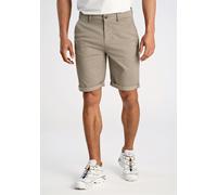 Chinoshorts LINDBERGH "Chino-Shorts Relaxed Fit", Herren, Gr. L, grau (stone), Obermaterial: 98% Baumwolle, 2% Elasthan, relaxed fit, Hosen Chinoshorts (72613612-L) stone