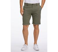 Chinoshorts LINDBERGH "Chino-Shorts Slim Fit", Herren, Gr. 3XL, grün (dk army), Obermaterial: 98% Baumwolle, 2% Elasthan, unifarben, slim fit, Hosen Chinoshorts (95295441-XXXL) dk army
