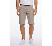 Chinoshorts LINDBERGH "Chino-Shorts Slim Fit", Herren, Gr. 4XL, dk sand, Obermaterial: 98% Baumwolle, 2% Elasthan, unifarben, slim fit, Hosen Chinoshorts (86453515-4XL) dk sand