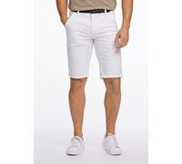 Chinoshorts LINDBERGH "Chino-Shorts Slim Fit", Herren, Gr. S, weiß, Obermaterial: 98% Baumwolle, 2% Elasthan, unifarben, slim fit, Hosen Chinoshorts (69435146-S) weiß