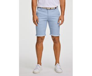 Chinoshorts LINDBERGH "Chino-Shorts Slim Fit", Herren, Gr. XXL, blau (pastel blau), Obermaterial: 98% Baumwolle, 2% Elasthan, slim fit, Hosen Chinoshorts (48002561-XXL) pastel blau