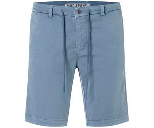 Chinoshorts MAC "JOG'N Shorts", Herren, Gr. 32, N-Gr, blau mirage, Web, Obermaterial: 69% Baumwolle, 29% Polyester, 2% Elasthan, bequem kniefrei, Hosen Chinoshorts, Bequemer, elastischer Bund (5143631