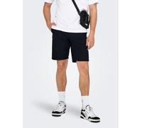 Chinoshorts ONLY & SONS "ONSKAL CHINO 0287 SHORTS CS", Herren, Gr. XXL, N-Gr, schwarz, Web, Obermaterial: 100% Baumwolle, unifarben, slim fit, Hosen Chinoshorts (38092110-XXL) schwarz