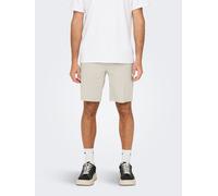 ONLY & SONS Herren ONSMARK 0011 Cotton Linen Shorts NOOS Chinoshorts, Silver Lining, XL