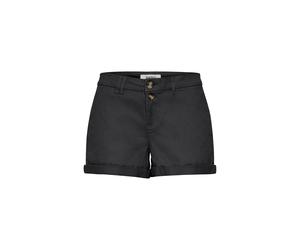Chinoshorts OXMO "Chinoshorts OXPiera", Damen, Gr. 36, N-Gr, grau (ebony), Obermaterial: 98% Baumwolle CO. 2% Elasthan EL., Hosen Chinoshorts (53965217-36) ebony