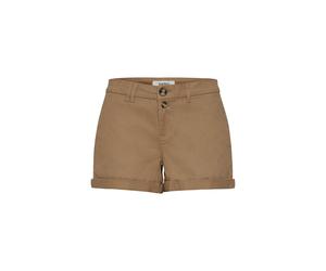 Chinoshorts OXMO "Chinoshorts OXPiera", Damen, Gr. 38, N-Gr, beige (silber mink), Obermaterial: 98% Baumwolle CO. 2% Elasthan EL., Hosen Chinoshorts (54684765-38) silber mink