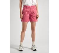Chinoshorts PEPE JEANS "VANIA", Damen, Gr. 25, N-Gr, rosa (english rose), Web, Obermaterial: 53% Baumwolle, 44% Lyocell, 3% Elasthan, unifarben, relaxed fit, Hosen Chinoshorts, aus softem Baumwollmix