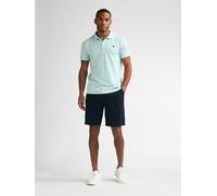Chinoshorts PETROL INDUSTRIES "Men Shorts Chino", Herren, Gr. L (40), N-Gr, schwarz (navy blau), Web, Obermaterial: 55% Leinen, 45% Baumwolle, unifarben, regular fit knielang, Hosen Chinoshorts, mit T