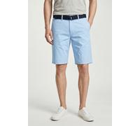 Chinoshorts PETROL INDUSTRIES "Men Shorts Chino", Herren, Gr. XL (42), N-Gr, blau (sky), Web, Obermaterial: 100% Baumwolle, unifarben, regular fit knielang, Hosen Chinoshorts, mit Gürtel (52427023-XL)