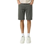 Chinoshorts QS, Herren, Gr. 33, N-Gr, grau, Web, Obermaterial: 98% Baumwolle, 2% Elasthan, unifarben, regular fit kniefrei, Hosen Chinoshorts, normale Leibhöhe, Rollsaum, mit Elasthan (38280401-33) gr