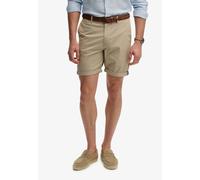 Chinoshorts SUPERDRY "PREMIUM REGULAR CHINO SHORT", Herren, Gr. 36, N-Gr, beige (sandstone braun), Web, Obermaterial: 98% Baumwolle, 2% Elasthan, unifarben, relaxed fit knielang, Hosen Chinoshorts, au