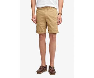 Chinoshorts SUPERDRY "UTILITY CHINO SHORT", Herren, Gr. 30, N-Gr, beige (classic tan braun), Web, Obermaterial: 98% Baumwolle, 2% Elasthan, unifarben, relaxed fit knielang, Hosen Chinoshorts, mit Baum