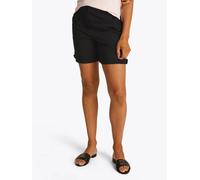 Chinoshorts TOMMY HILFIGER "CO BLEND GMD CHINO SHORT", Damen, Gr. 34, N-Gr, schwarz, Web, Obermaterial: 65% Baumwolle, 33% Lyocell, 2% Elasthan, unifarben, regular fit kurz, Hosen Chinoshorts, mit Ums