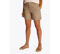 Chinoshorts TOMMY HILFIGER "CO BLEND GMD CHINO SHORT", Damen, Gr. 38, N-Gr, beige, Web, Obermaterial: 65% Baumwolle, 33% Lyocell, 2% Elasthan, unifarben, regular fit kurz, Hosen Chinoshorts, mit Umsch