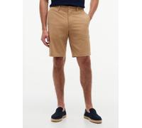 Chinoshorts TOMMY HILFIGER "DENTON", Herren, Gr. 32, N-Gr, beige (timeless camel), Web, Obermaterial: 97% Baumwolle, 3% Elasthan, gerade kniefrei, Hosen Chinoshorts, gerade Form, schlichtes Design (79