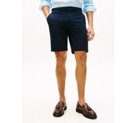 Chinoshorts TOMMY HILFIGER "DENTON", Herren, Gr. 32, N-Gr, blau (desert sky), Web, Obermaterial: 97% Baumwolle, 3% Elasthan, gerade kniefrei, Hosen Chinoshorts, gerade Form, schlichtes Design (5542093