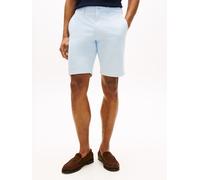 Chinoshorts TOMMY HILFIGER "DENTON", Damen, Gr. 36, N-Gr, breezy blau, Web, Obermaterial: 97% Baumwolle, 3% Elasthan, gerade kniefrei, Hosen Chinoshorts, gerade Form, schlichtes Design (35630539-36) b