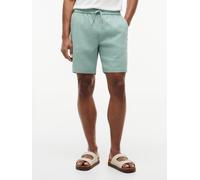 Chinoshorts TOMMY HILFIGER "DOVER", Herren, Gr. 30, N-Gr, minty grau, Web, Obermaterial: 71% Leinen, 29% Polyester, regular fit kniefrei, Hosen Chinoshorts, aus Leinenmix, elastischer Bund (59739162-3