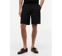 Chinoshorts TOMMY HILFIGER "DOVER", Herren, Gr. 30, N-Gr, schwarz, Web, Obermaterial: 72% Polyester, 19% Baumwolle, 9% Elasthan, regular fit kniefrei, Hosen Chinoshorts, mit Flag-Stickerei (60812046-3