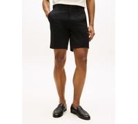 Chinoshorts TOMMY HILFIGER "DOVER", Herren, Gr. 32, N-Gr, schwarz, Web, Obermaterial: 97% Baumwolle, 3% Elasthan, gerade kniefrei, Hosen Chinoshorts, Twill-Shorts mit 20 cm Schrittlänge (40459735-32)