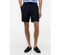 Chinoshorts TOMMY HILFIGER "DOVER", Herren, Gr. 36, N-Gr, schwarz (desert sky), Web, Obermaterial: 75% Polyester, 17% Baumwolle, 8% Elasthan, regular fit kniefrei, Hosen Chinoshorts, mit Flag-Stickere