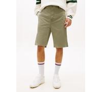 Chinoshorts TOMMY JEANS "TJM OTIS COTTON CHINO", Herren, Gr. 34, N-Gr, utility sage, Web, Obermaterial: 96% Baumwolle, 4% Elasthan, unifarben, regular fit ca. Mitte Knie, Hosen Chinoshorts, Regular fi