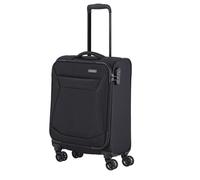 Travelite Handgepäck Trolley klein, Chios, Weichschale, 55x39x20 cm, 2,4 kg, mit 4 Doppelrollen & Zahlenschloss - Koffer passend für Lufthansa, Swiss, Eurowings, Ryanair, easyJet
