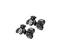 Chirurgenstahl Ohrstecker BIENE + EINGEFASSTE KRISTALLE