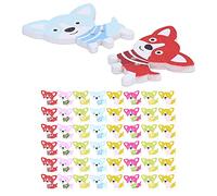 Chiyyak 50 Stück Holzknöpfe, Cartoon-Hundeform, DIY Handgenähte Kleidungsdekoration, mit 2 Löchern für Gestrickte Pullover, Rucksäcke, Schuhe, Hüte, Hemden