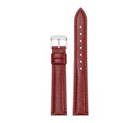 Chlikeyi Armband 10-22mm Echtleder-Uhrenarmband mit Leinenbindung für Damen, Farbe 12, 15mm