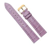 Chlikeyi Armband 12-22mm Lila Damen-Armband aus echtem Leder, Farbe 5, 20mm