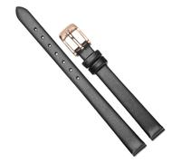 Chlikeyi Armband 6mm-22mm Echtes Leder Damen Schlank Weiches Ultra Dünnes Rindsleder Uhrenkette Zubehör, Farbe 1, 9mm