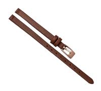 Chlikeyi Armband 6mm Universal-Lederarmband, kleines schmales Damenarmband, Braunes Roségold, 6mm