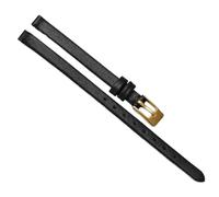 Chlikeyi Armband 6mm Universal-Lederarmband, kleines schmales Damenarmband, Schwarzes Gold, 6mm